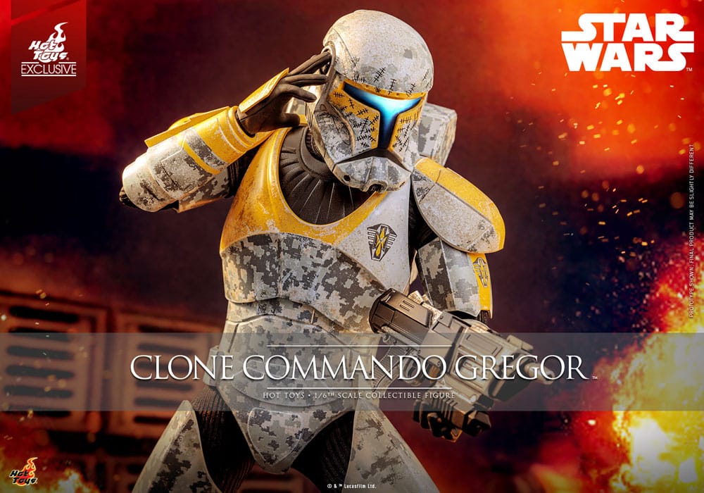 Star Wars: The Clone Wars Action Figure 1/6 Clone Commando Gregor Hot Toys Exclusive 30 cm