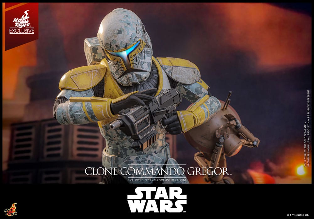 Star Wars: The Clone Wars Action Figure 1/6 Clone Commando Gregor Hot Toys Exclusive 30 cm