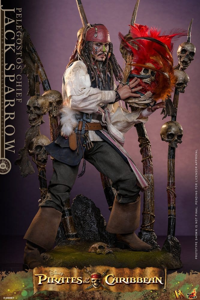 Pirates of the Caribbean: Dead Man's Chest Action DX Figure 1/6 Pelegostos Chief Jack Sparrow 30 cm