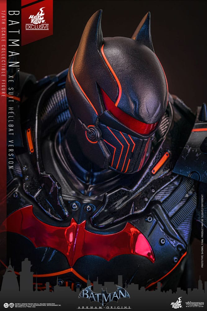 Batman Arkham Origins Videogame Masterpiece Action Figure 1/6 XE Suit Hellbat Version Hot Toys Exclusive 33 cm