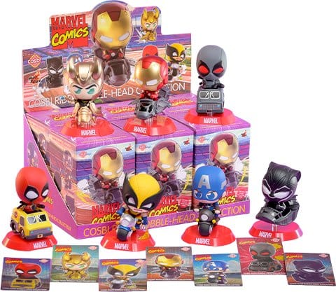 Marvel Cosbi Rider Mini Figures 9 cm Blind Box Display (8)