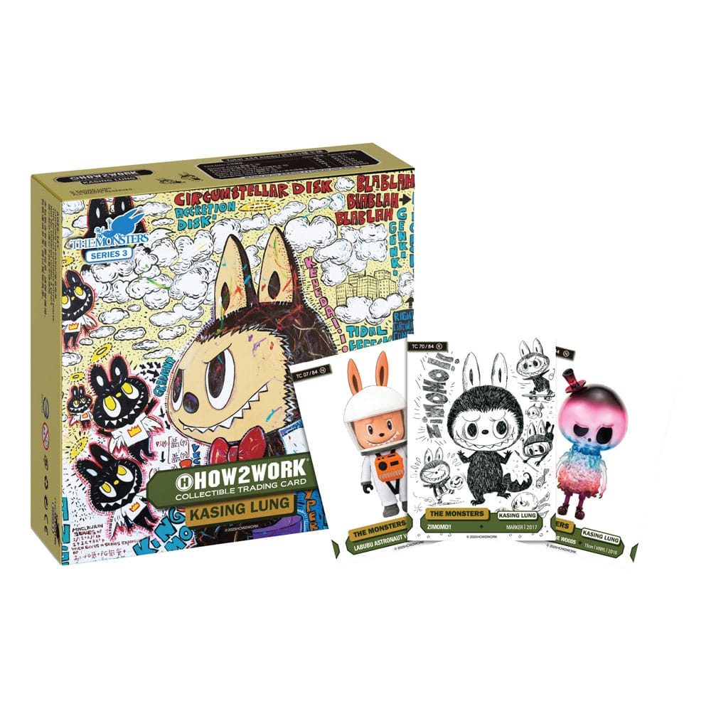 How2work Labubu Collectible Chrome Trading Cards The Monsters Series 3 (10)