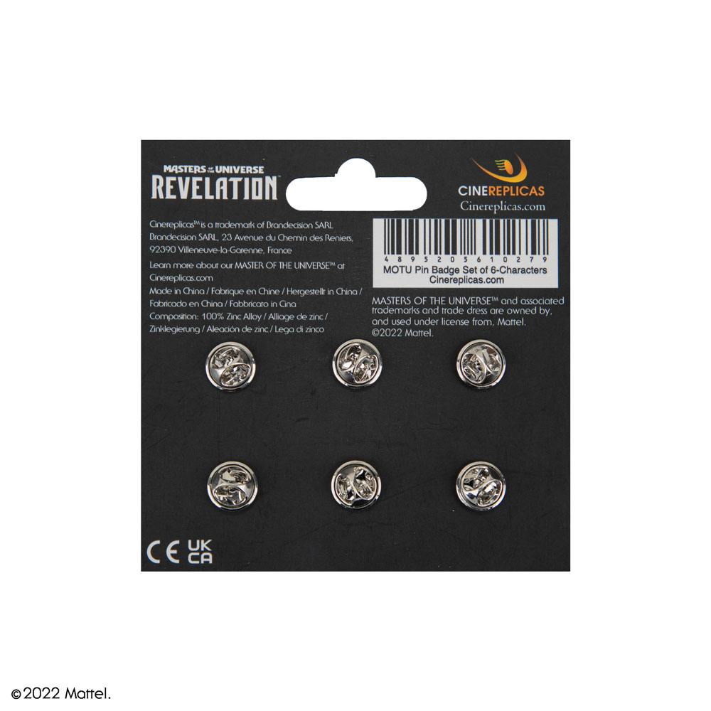 Masters of the Universe Pin Badges 6-Pack Characters Pins & Brooches