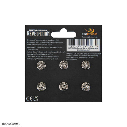 Masters of the Universe Pin Badges 6-Pack Characters Pins & Brooches