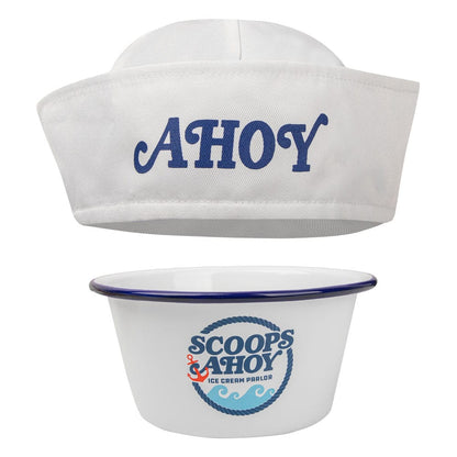 Stranger Things Ice Cream Bowl with Sailor Hat Scoops Ahoy Kitchen- and Tableware