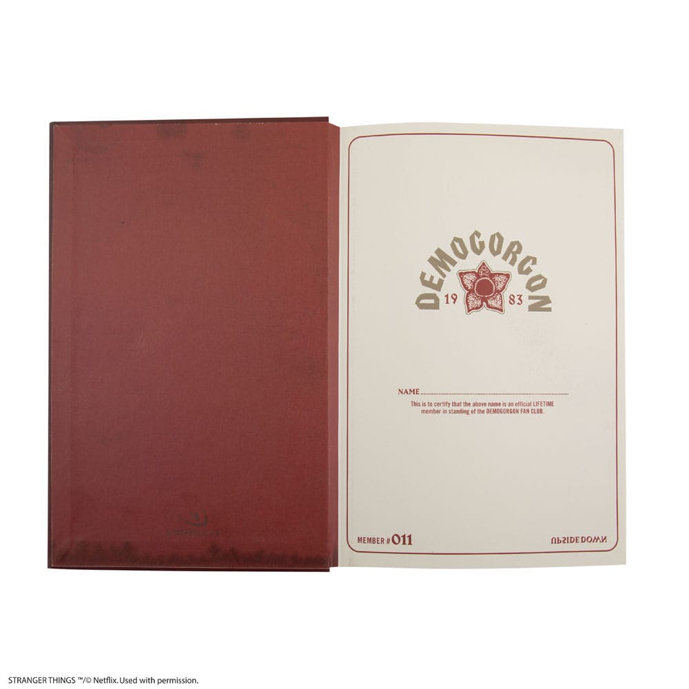 Stranger Things Notebook Demogorgon Stationery