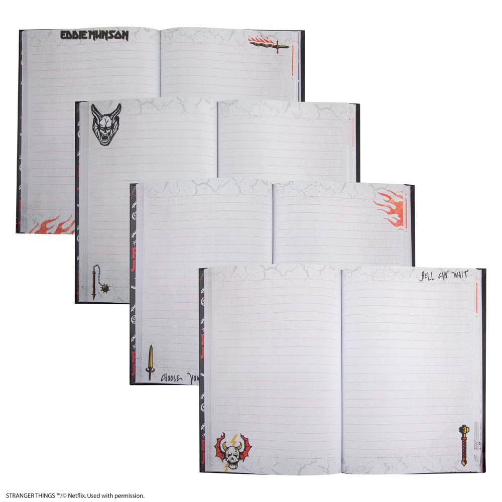 Stranger Things Notebook Hell Fire Club Stationery
