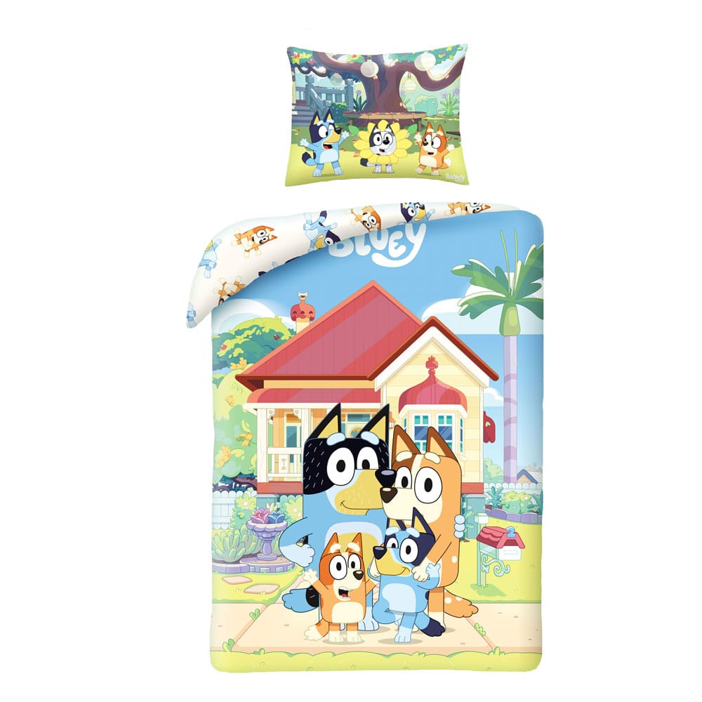 Bluey Duvet Set Ver. 1 140 x 200 cm / 70 x 90 cm Blankets & Duvets