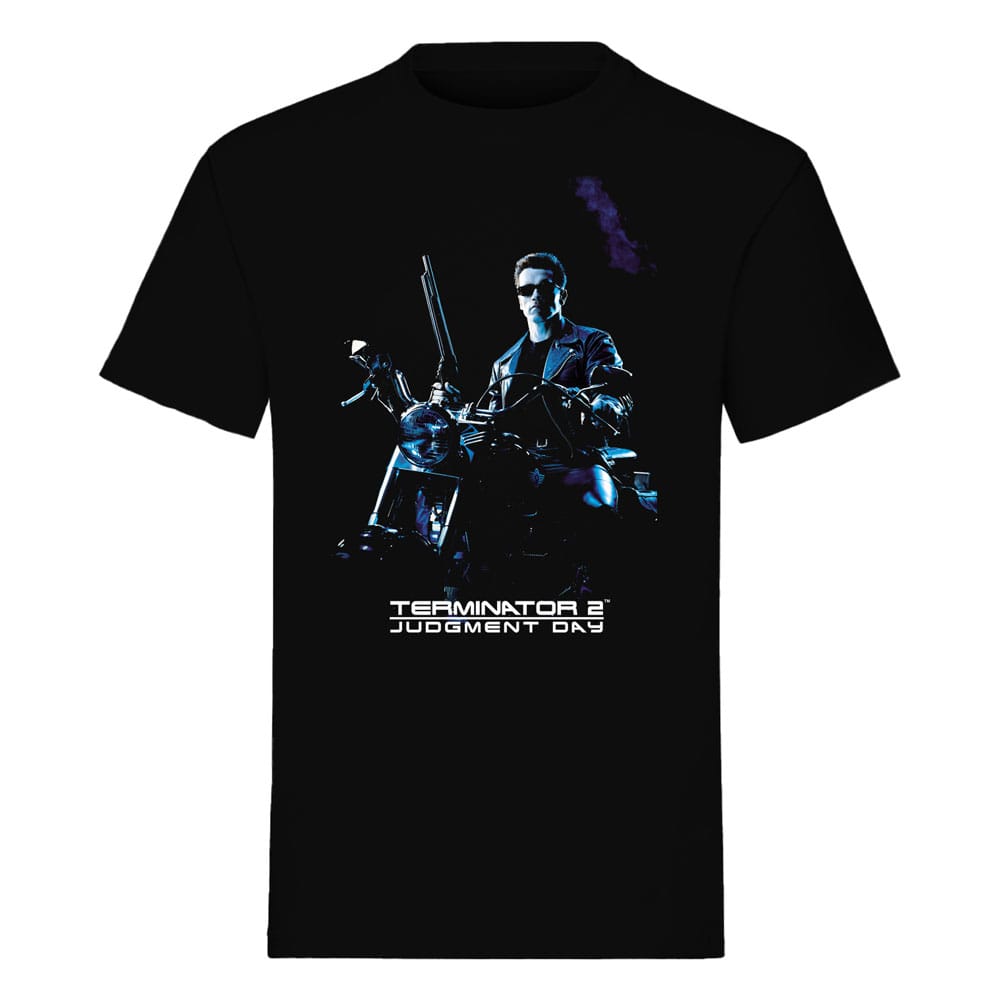 The Terminator T-Shirt Bike Pose Black Size M