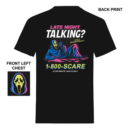 Scream T-Shirt Ghost Face Late Night Talking  Size S