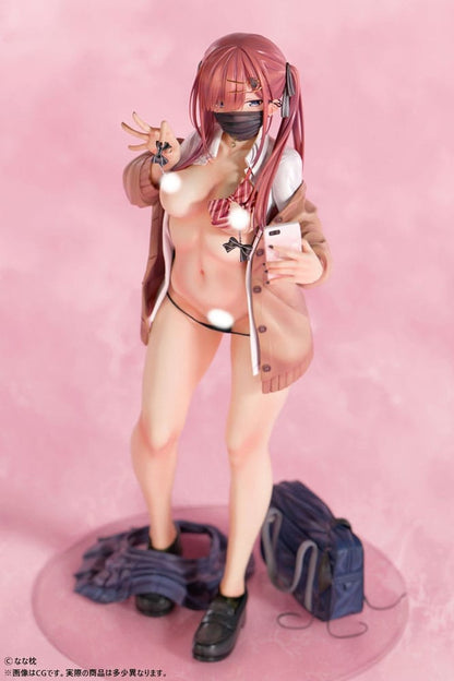 Original Character Statue 1/5 Red-Haired Gyaru-Chan Mask Ver.  Illustration by Nanamakura 29 cm