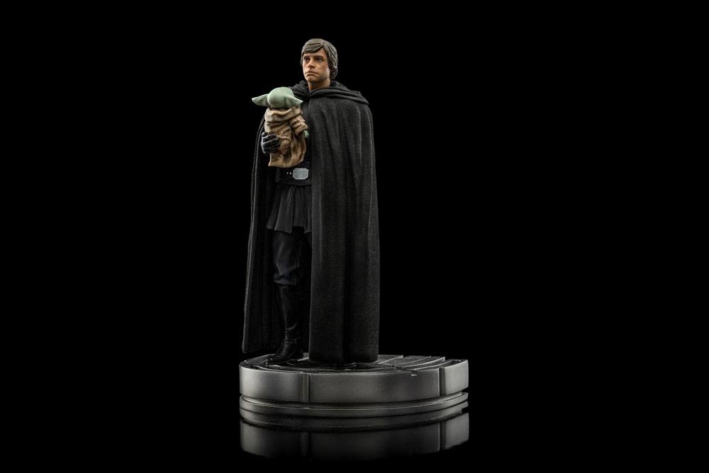 Star Wars The Mandalorian Art Scale Statue 1/10 Luke Skywalker and Grogu 21 cm Statues