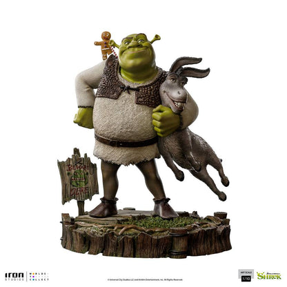 Shrek Deluxe Art Scale Statue 1/10 Shrek, Donkey and The Gingerbread Man 26 cm