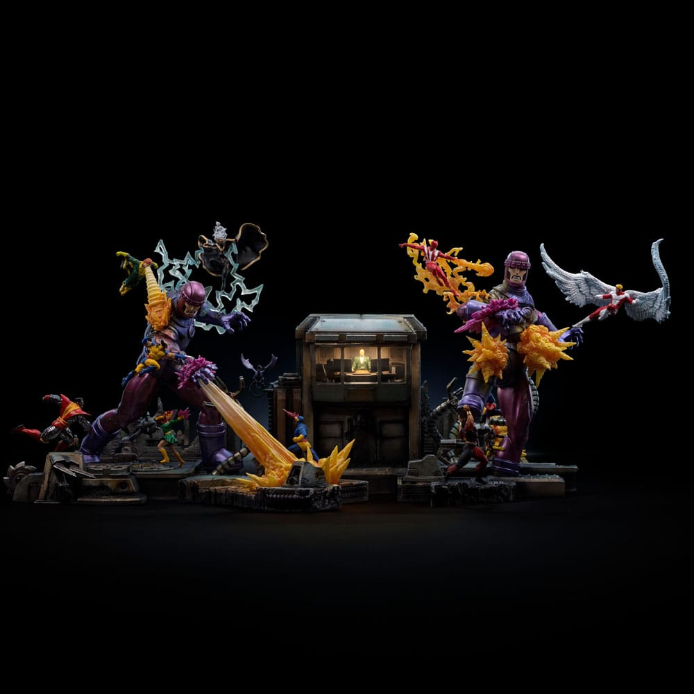 Marvel Demi Art Scale Statue 1/20 X-Men Danger Room Diorama B (Comic Version) 43 cm