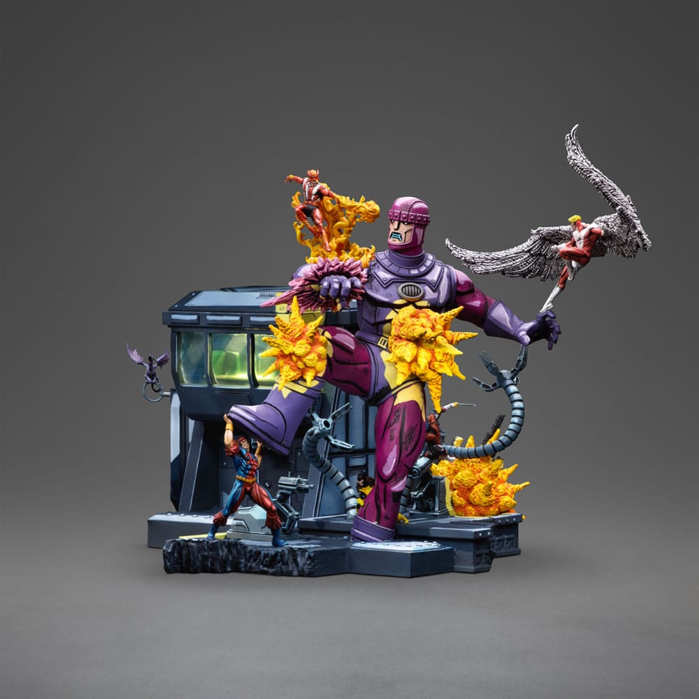 Marvel Demi Art Scale Statue 1/20 X-Men Danger Room Diorama B (Comic Version) 43 cm