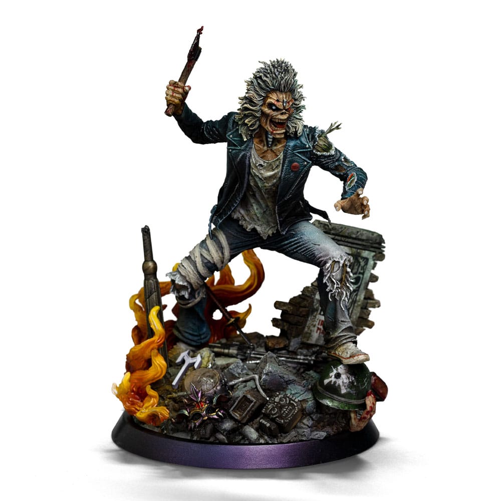 Iron Maiden Art Scale Statue 1/10 Eddie 50th Year Anniversary 22 cm