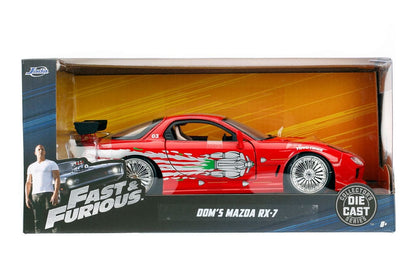 Fast & Furious Diecast Model 1/24 1993 Mazda RX-7 Vehicles