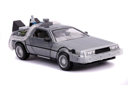 Back to the Future II Hollywood Rides Diecast Model 1/24 DeLorean Time Machine Vehicles