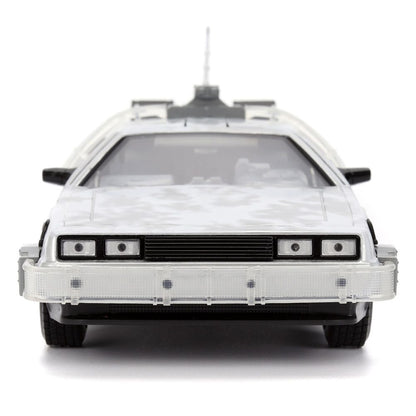 Back to the Future Diecast Model 1/24 Time Machine Frost Vehicles