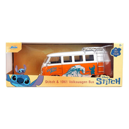 Lilo & Stitch Diecast Model 1/24 1961 VW Bus Stitch Vehicles