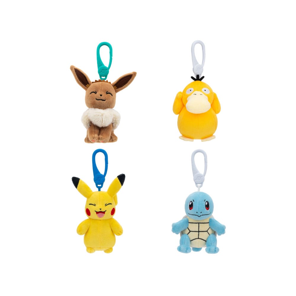 Pokémon Plush Figure & Clip On 10 cm Assortment (6) Keyrings