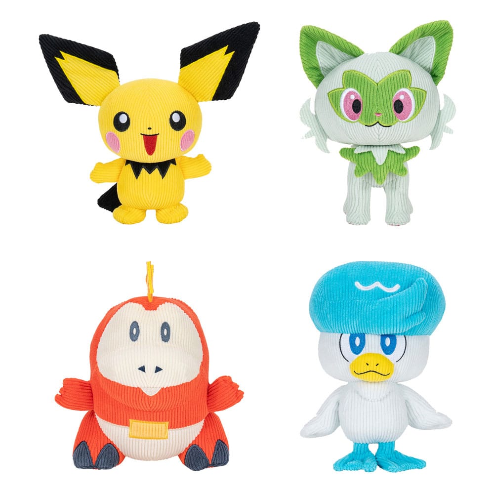 Pokémon Select Plush Figures Corduroy 20 cm Assortment (6) Plushes