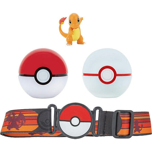 Pokémon Clip’n’Go Poké Ball Belt Set Poké Ball Luxury Ball & Charmander Action figures