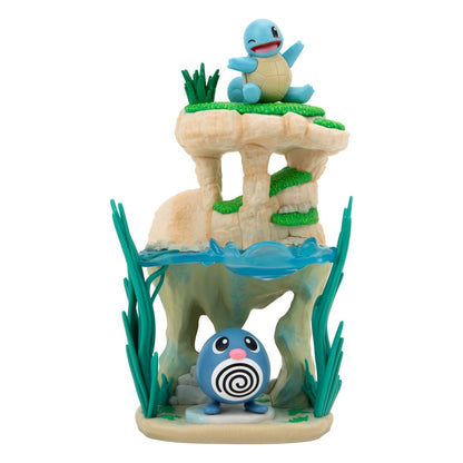 Pokémon Environment Set Shoreside Lake & Poliwag & Squirtle 5 cm