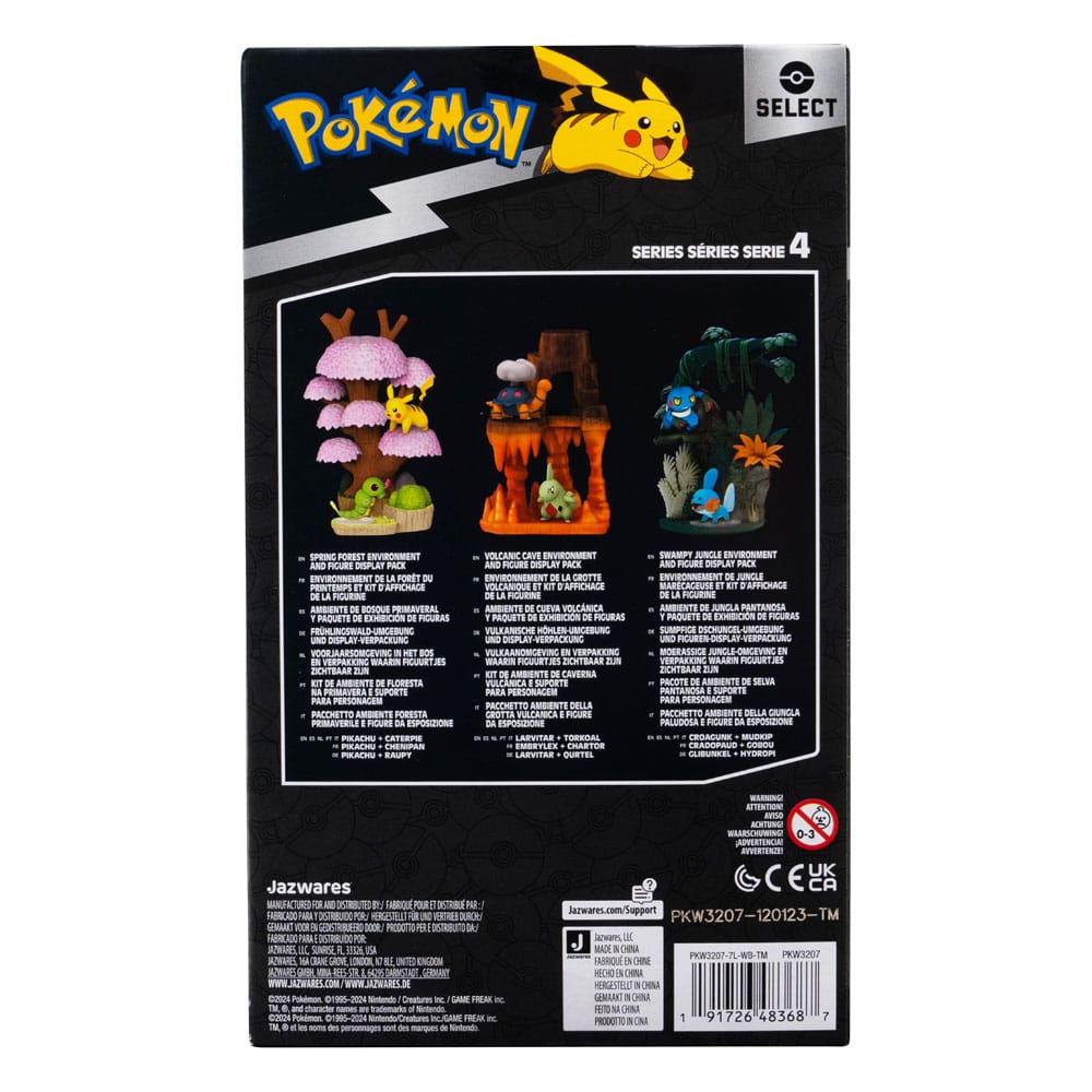 Pokémon Environment Set Spring Forest & Caterpie & Pikachu 5 cm