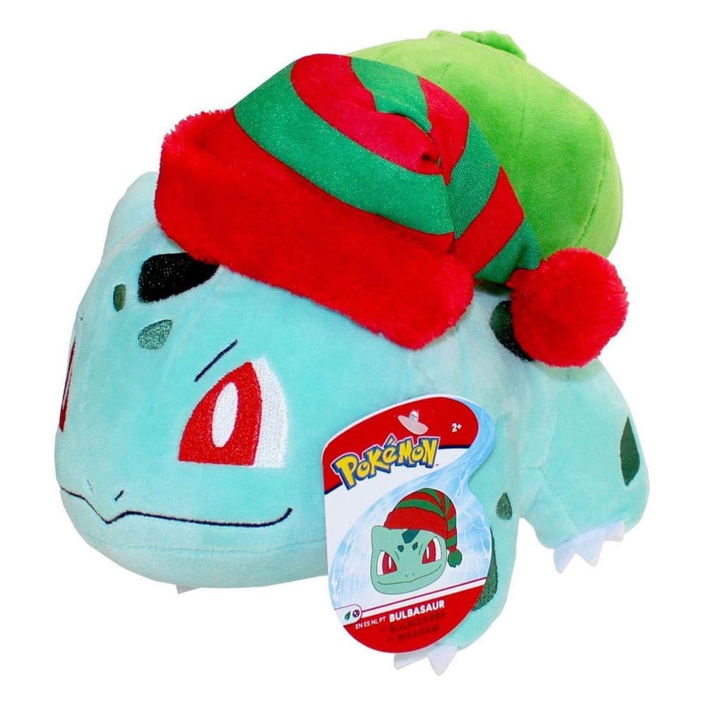 Pokémon Plush Figure Winter Bulbasaur with Christmas Hat 20 cm Plushes