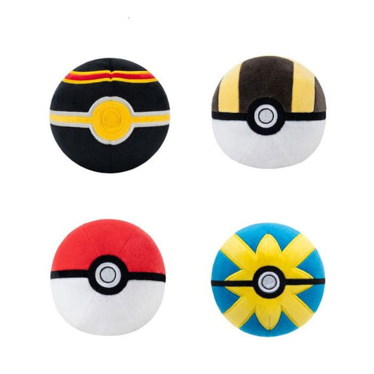 Pokémon Plush Figure Pokeball Version 3 10 cm Assortment (6)