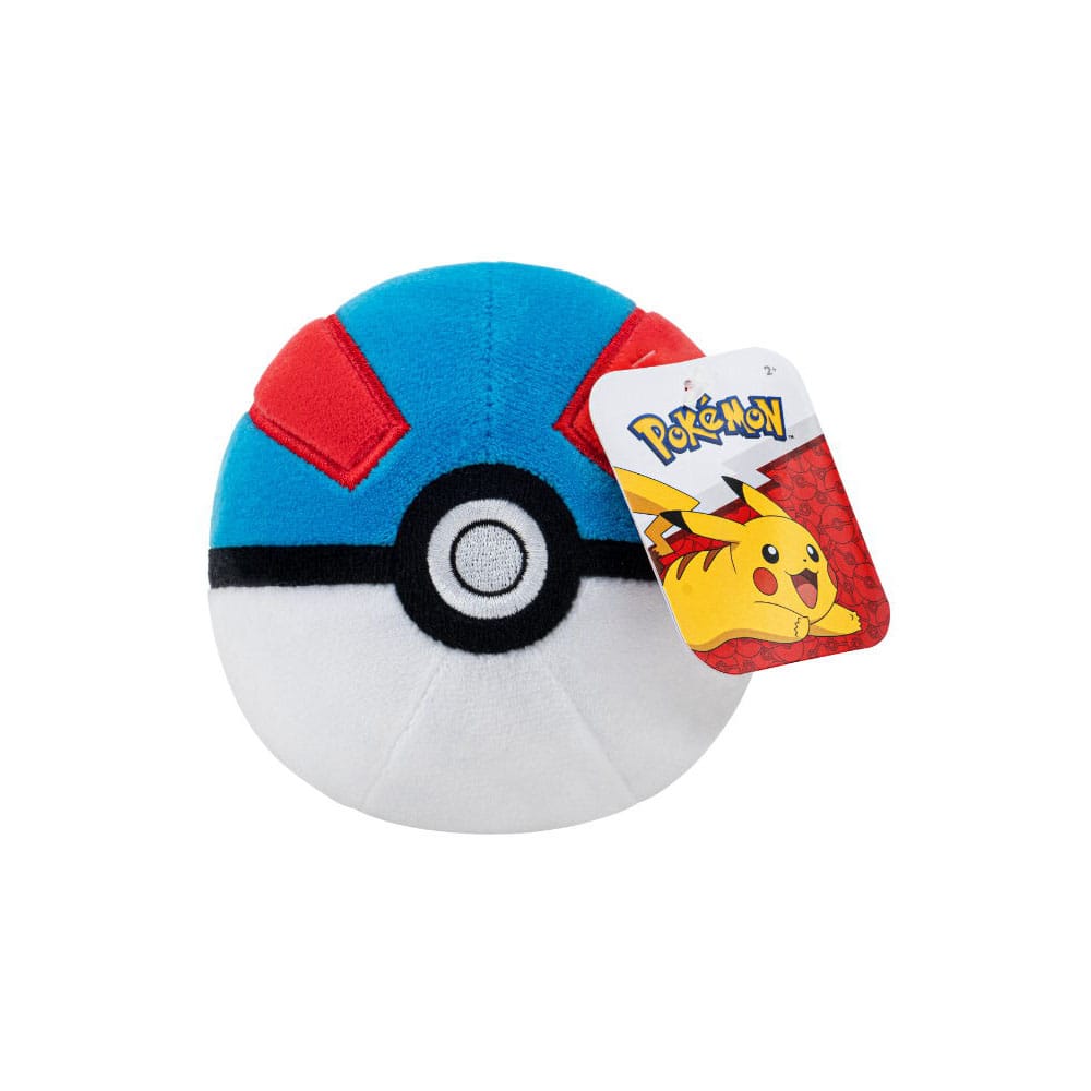 Pokémon Plush Figure Pokeball Version 6 10 cm Assortment (6)