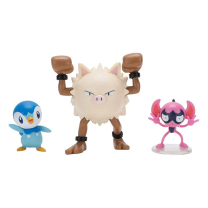 Pokémon First Partner Battle Figure Set Figure 3-Pack Impidimp Piplup & Primape Mini-figures