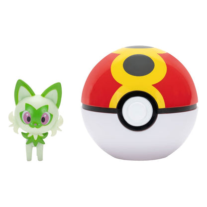 Pokémon Clip’n’Go Poké Balls Sprigatito & Repeat Ball Mini-figures