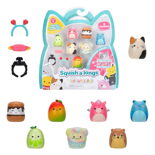 Squishmallow Squish a longs Mini Figures 8-Pack Style 2 3 cm Mini-figures