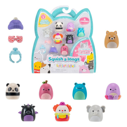 Squishmallow Squish a longs Mini Figures 8-Pack Style 3 3 cm Mini-figures