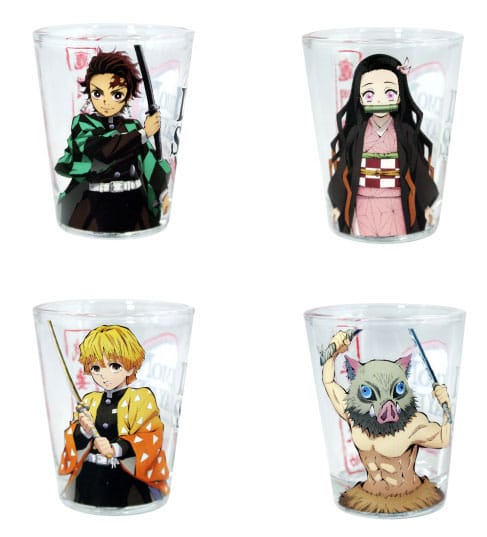 Demon Slayer Shot Glasses 4-Pack Group 59 ml Kitchen- and Tableware