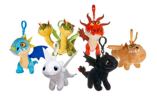 How to Train Your Dragon 3 Plush Keychain 10 cm Assortment (12) Keyrings