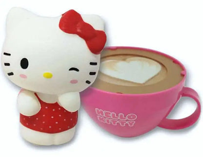 Sanrio Squishy Figures Hello Kitty Cappuccino Display (8)