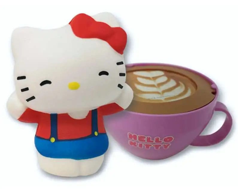 Sanrio Squishy Figures Hello Kitty Cappuccino Display (8)