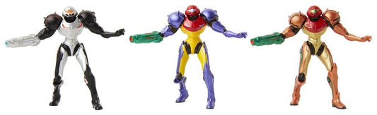 World of Nintendo Metroid Mini Figure 3-Pack Chozo Power Suits 6 cm