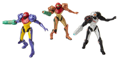 World of Nintendo Metroid Mini Figure 3-Pack Chozo Power Suits 6 cm