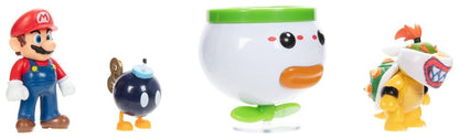 World of Nintendo Mini Figure 2-Pack Mario and Bowser Jr. Clown Car 6 cm