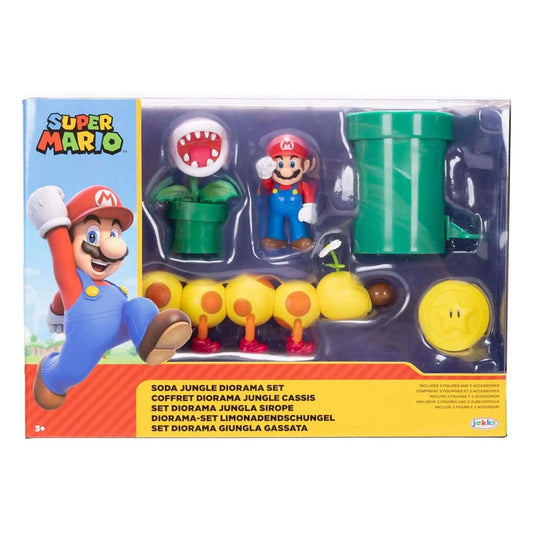 World of Nintendo Super Mario Diorama Playset Soda Jungle 6 cm