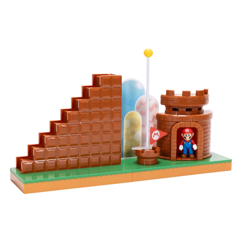 World of Nintendo Super Mario Mini Figure Playset End Level Playsets