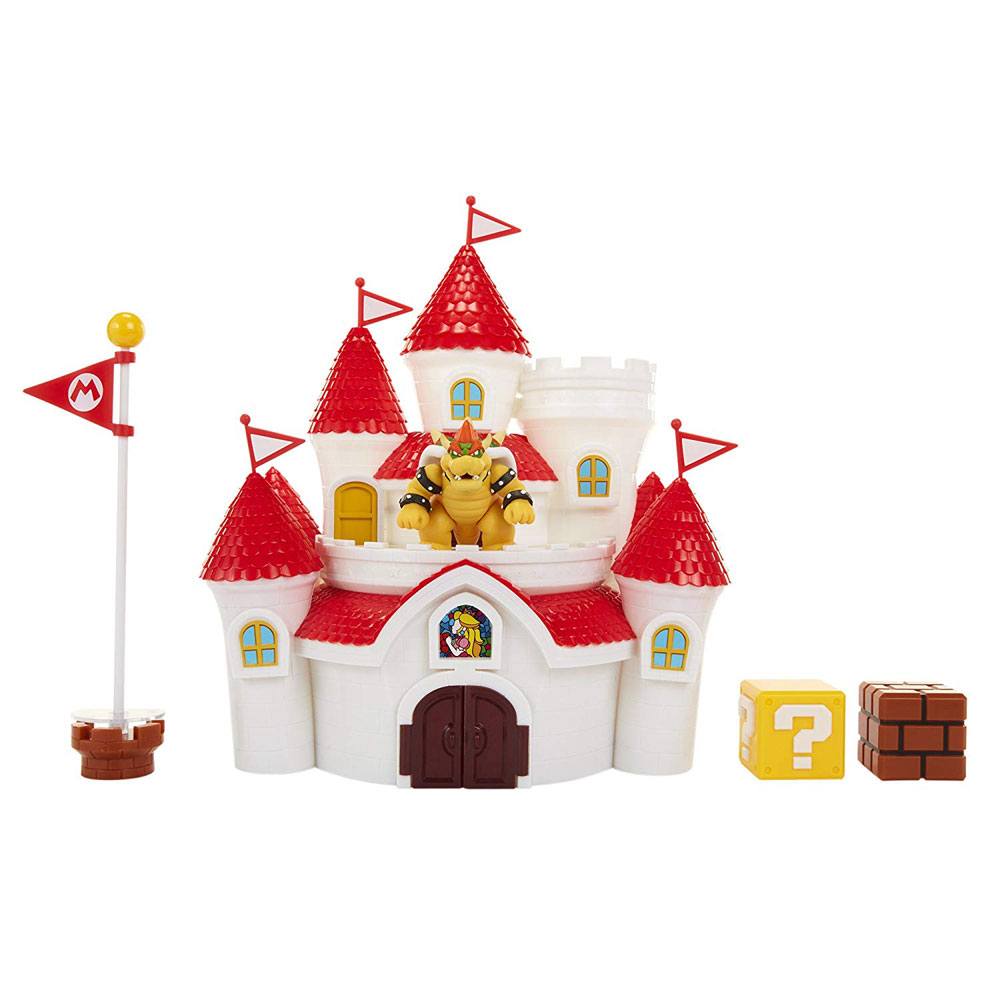 World of Nintendo Playset Super Mario Mushroom Kingdom Castle Playsets
