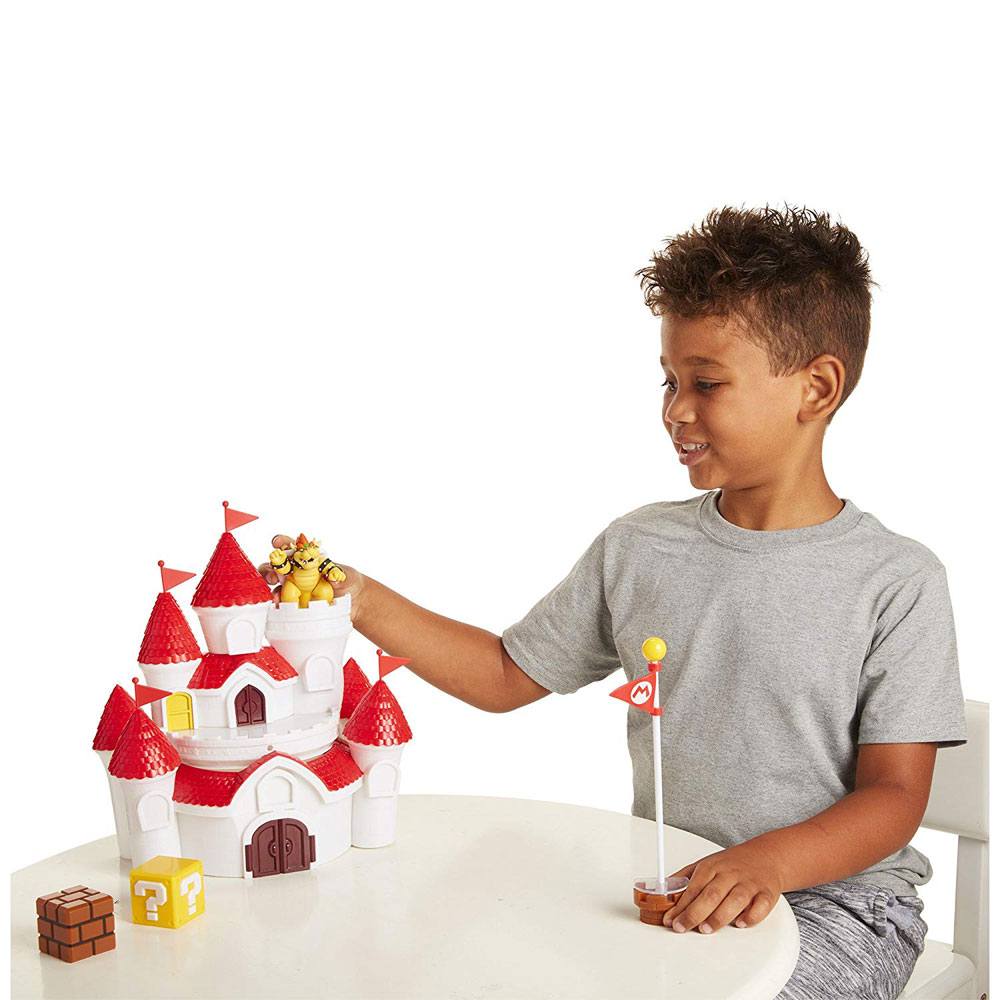World of Nintendo Playset Super Mario Mushroom Kingdom Castle Playsets