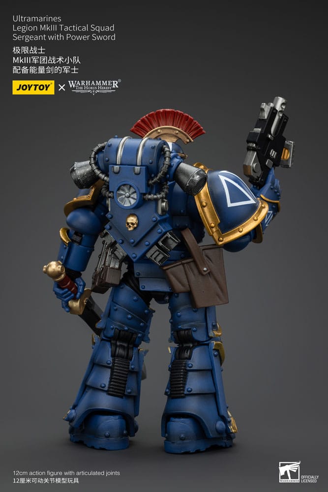 Warhammer The Horus Heresy Action Figure 1/18 Ultramarines Legion MKIII Tactical Squad Sergeant with Power Sword 12 cm