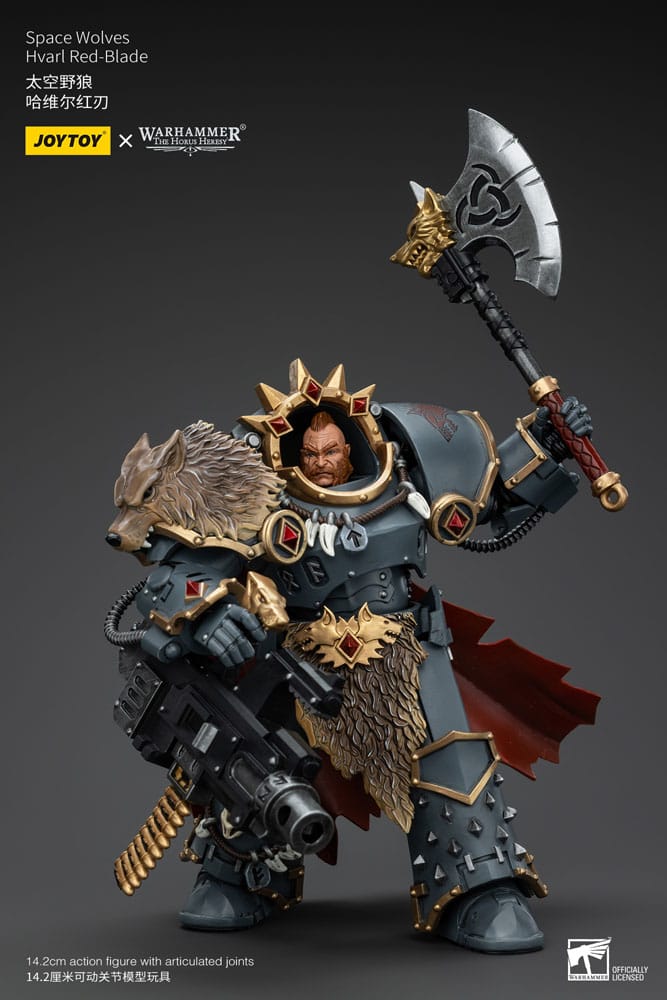 Warhammer The Horus Heresy Action Figure 1/18 Space Wolves Hvarl Red-Blade 14 cm Action figures