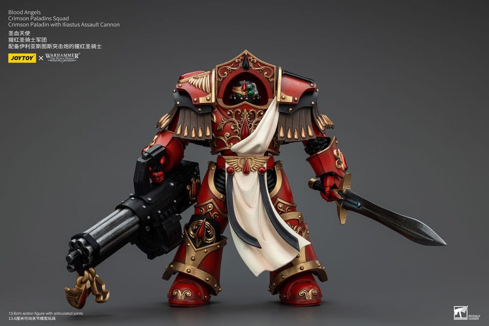 Warhammer The Horus Heresy Action Figure 1/18 Blood Angels Crimson Paladins Squad Crimson Paladin with Iliastus Assault